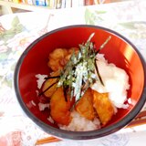山芋と天ぷら煮のどんぶり